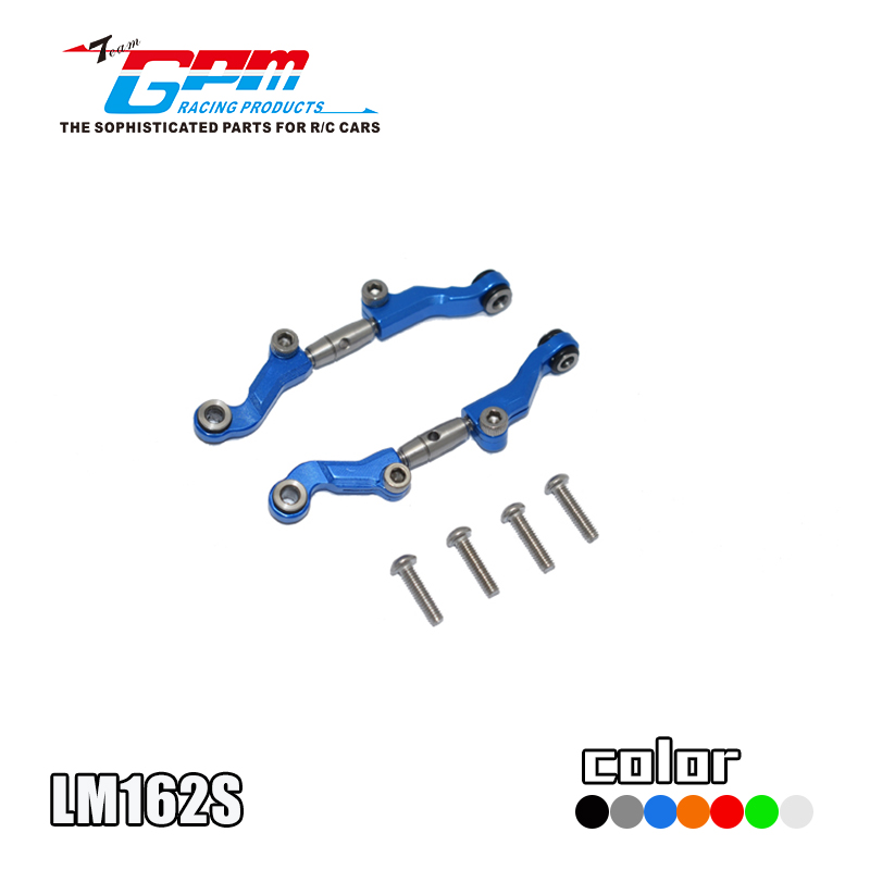 ALUMINUM+STAINLESS STEEL ADJUSTABLE FRONT STEERING TIE ROD LM162S FOR LOSI 1/18 Mini-T 2.0 2WD Stadium Truck